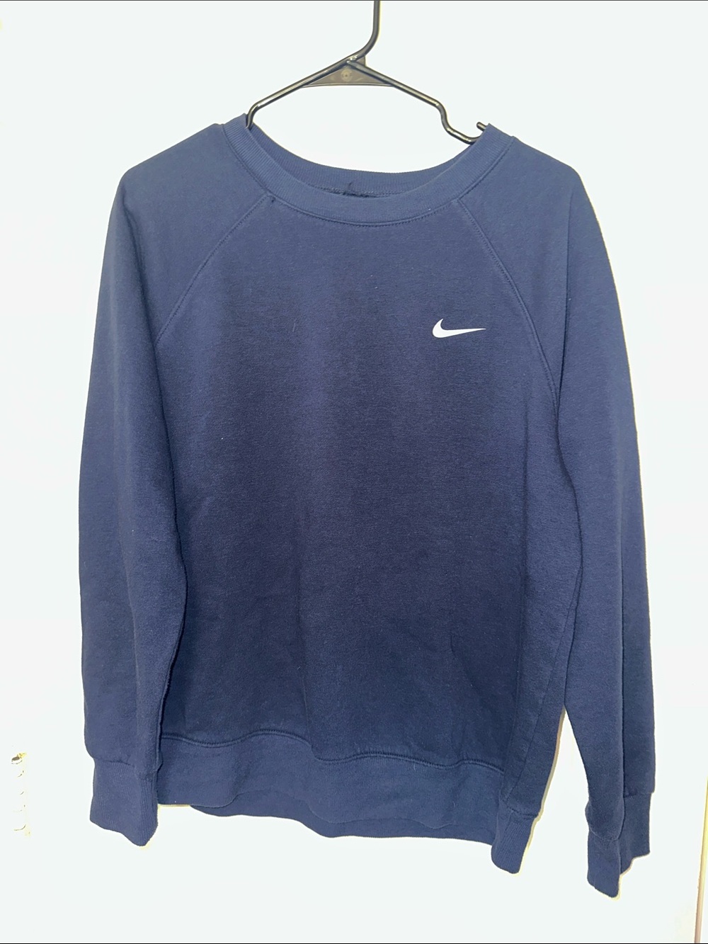 Nike Navy Pullover Sweatshirt with White Swoosh